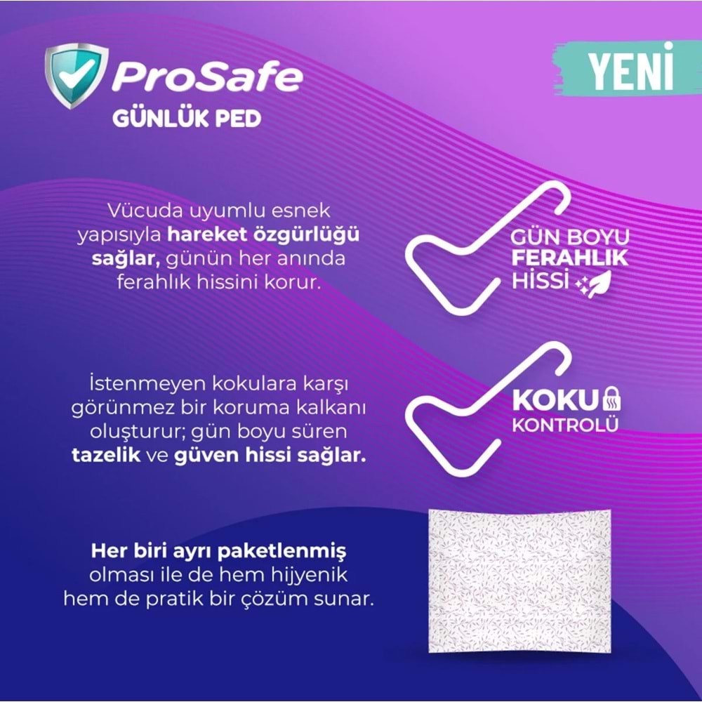 Prosafe Günlük Ped Extra Uzun 480 Adet