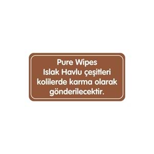 Pure Baby Wipes Islak Havlu Mendil 50 Yaprak 12 Li Set (600 Yaprak) (Meyveli)