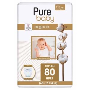 Pure Baby Bebek Bezi 5 Beden 11-20 KG Junior 80 Adet Ekonomik Fırsat Pk