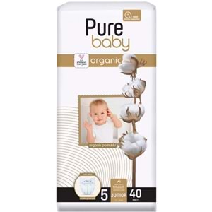 Pure Baby Bebek Bezi 5 Beden 11-20 KG Junior 120 Adet Aylık Fırsat Pk
