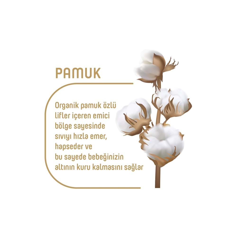 Pure Baby Organik Bebek Bezi 4 Beden 7-16 KG Maxi 96 Adet Ekonomik Fırsat Pk