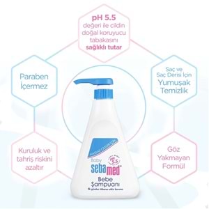 Sebamed Bebek Şampuanı 500ML Pompalı (Yenidoğanlar İçin) (2 Li Set)