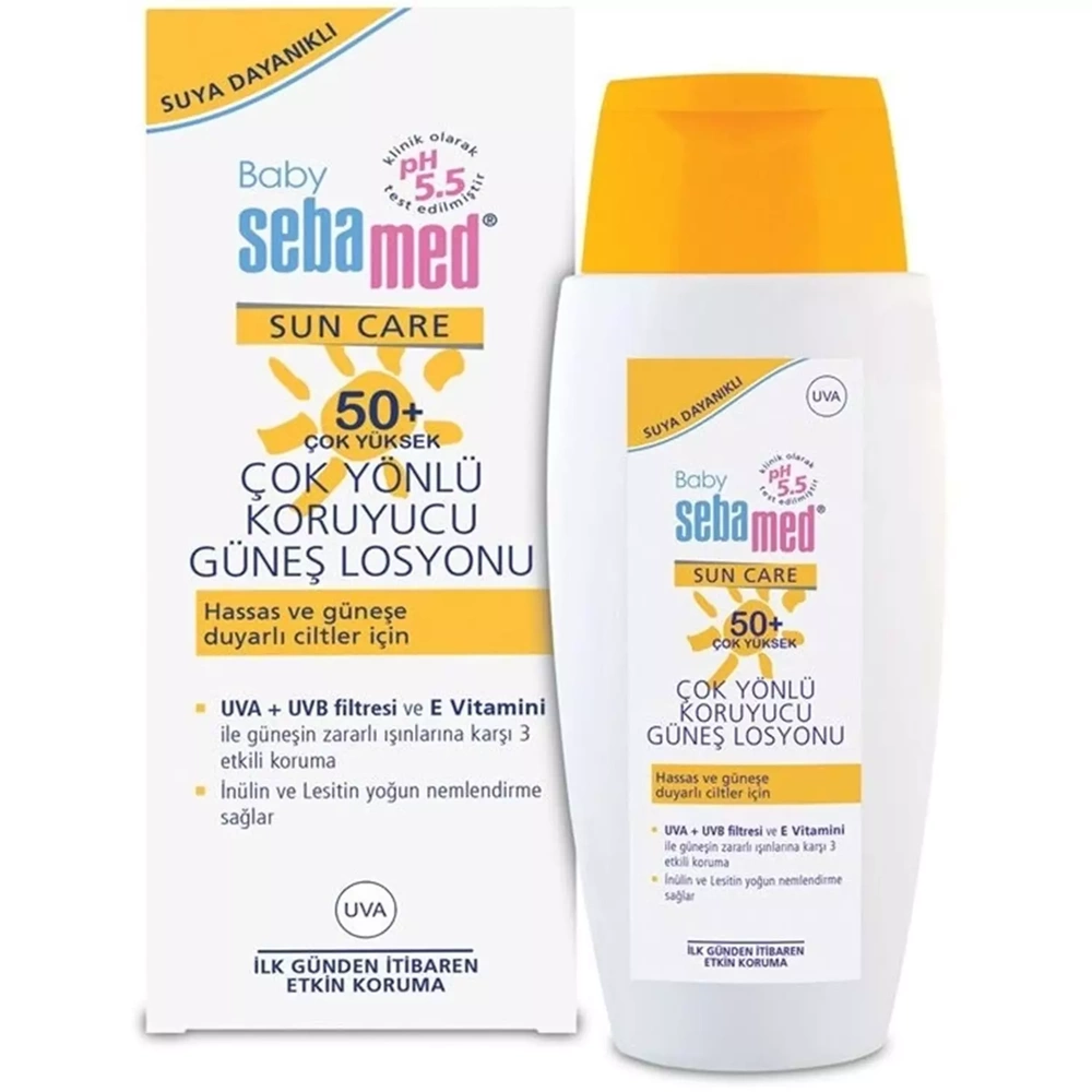Sebamed Sun Care Bebek Güneş Losyonu Kremi 50+ Faktör 150ML (Hassas Ciltler İçin) (4 Lü Set)