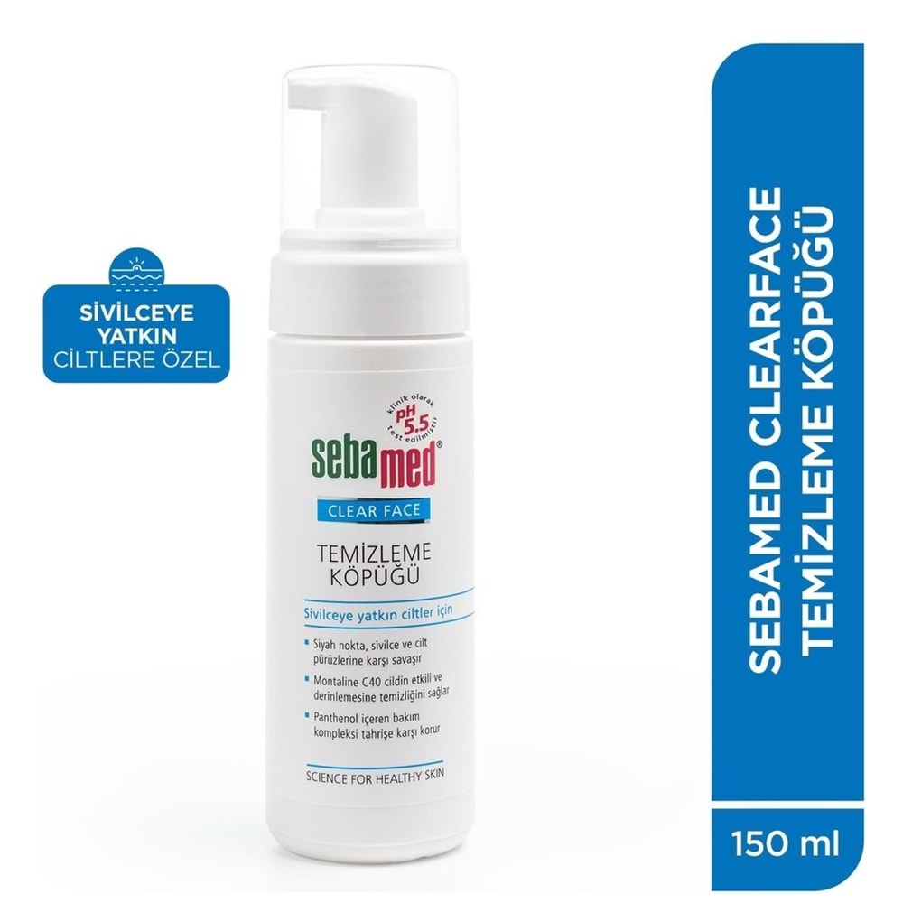 Sebamed Clear Face Temizleyici Yüz Toniği + Bakım Jeli + Yüz Temizleme Köpüğü Top:350ML (Avantaj PK)