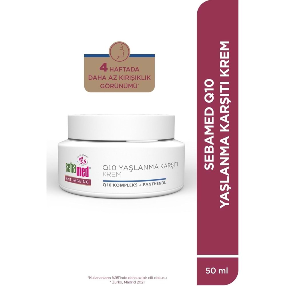 Sebamed Q10 Yaşlanma ve Kırışıklık Karşıtı Koruyucu Anti-Age Krem 50ML (3 Lü Set)