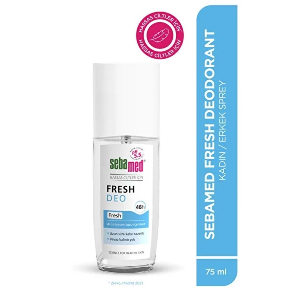 Sebamed Deodorant Sprey 75 ML Fresh (5 Li Set)