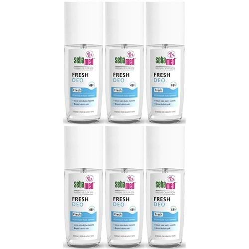 Sebamed Deodorant Sprey 75 ML Fresh (6 Lı Set)