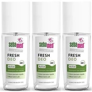 Sebamed Deodorant Sprey 75 ML Fresh Active (3 Lü Set)