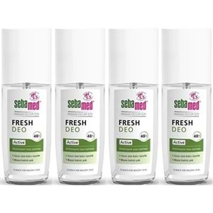 Sebamed Deodorant Sprey 75 ML Fresh Active (4 Lü Set)