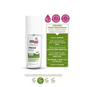 Sebamed Deodorant Sprey 75 ML Fresh Active (6 Lı Set)