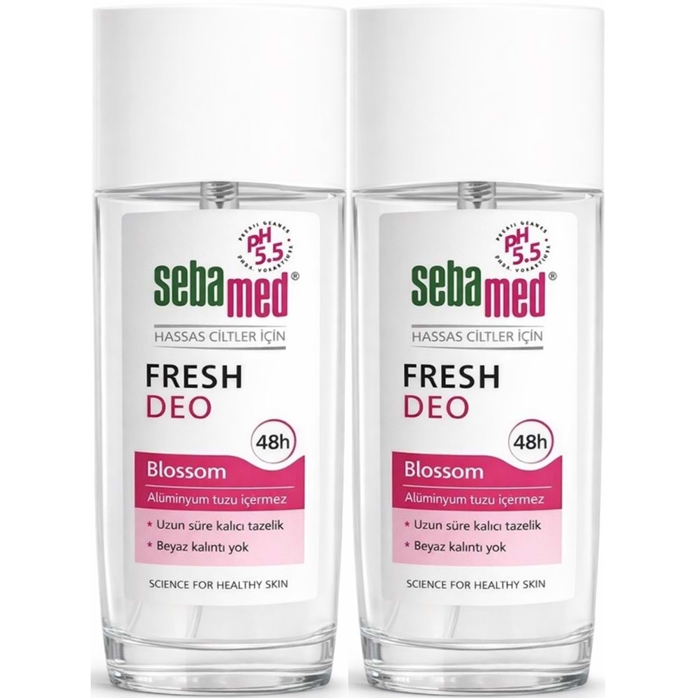 Sebamed Deodorant Sprey 75 ML Fresh Blossom (2 Li Set)