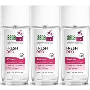 Sebamed Deodorant Sprey 75 ML Fresh Blossom (3 Lü Set)
