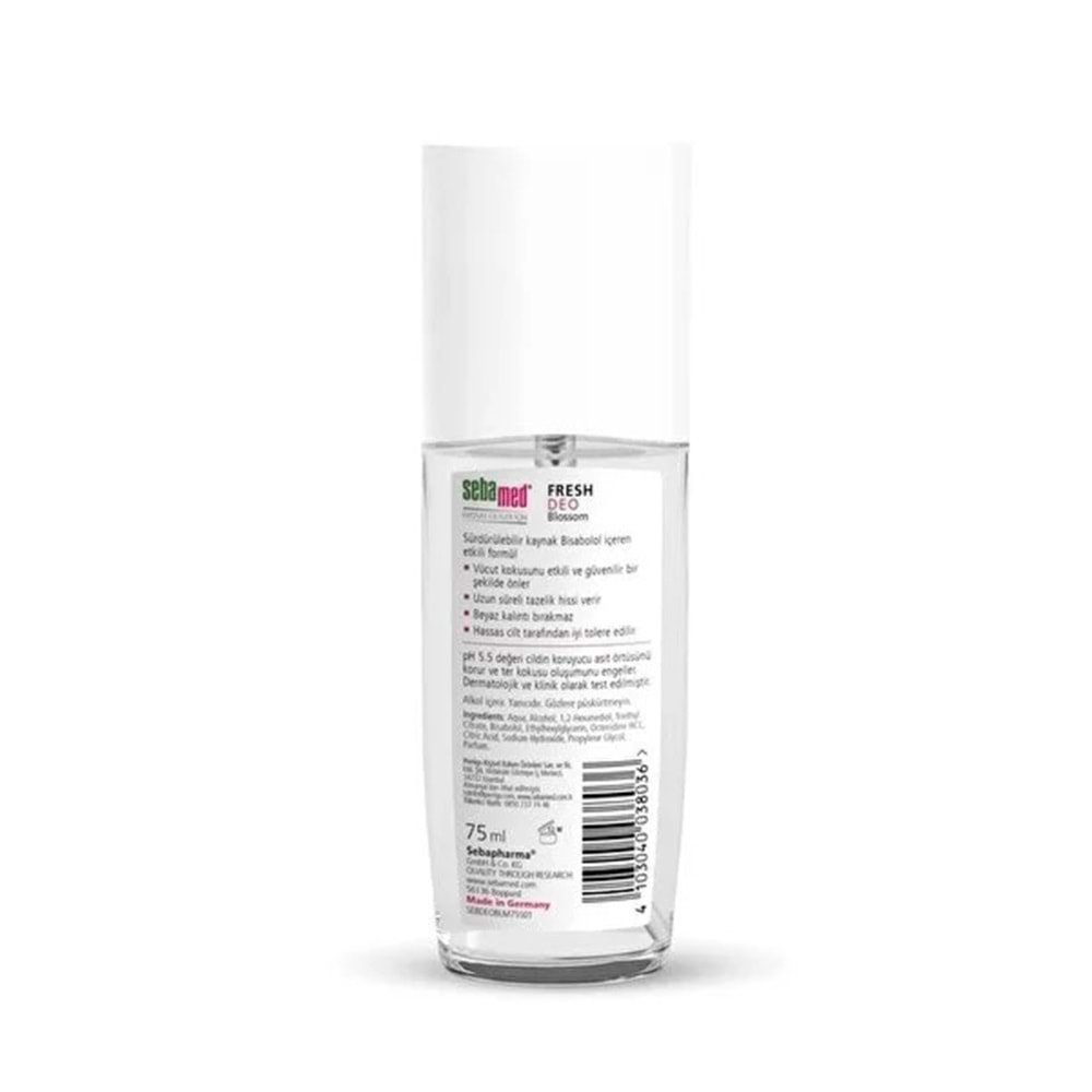 Sebamed Deodorant Sprey 75 ML Fresh Blossom (3 Lü Set)