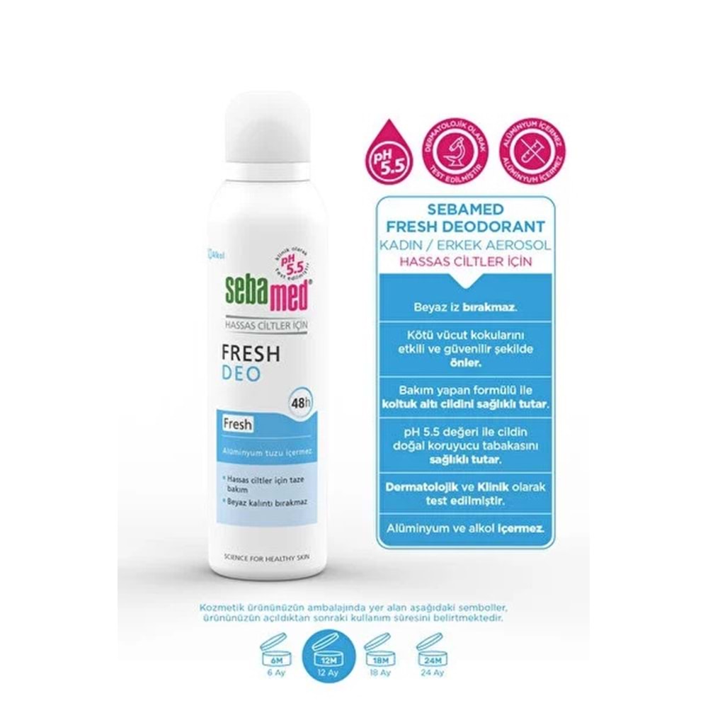 Sebamed Deodorant Aerosol 150 ML Fresh (2 Li Set)