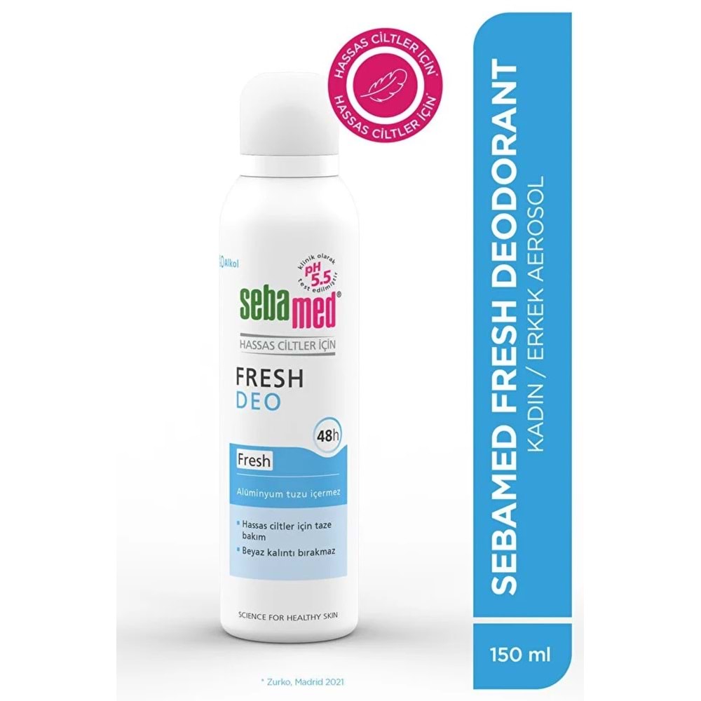 Sebamed Deodorant Aerosol 150 ML Fresh (6 Lı Set)