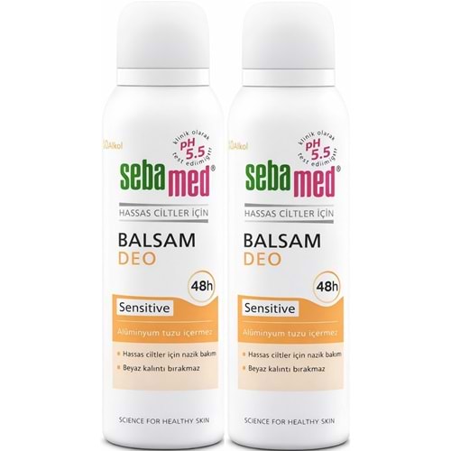 Sebamed Deodorant Aerosol 150 ML Balsam - Sensitive/Hassas (2 Li Set)