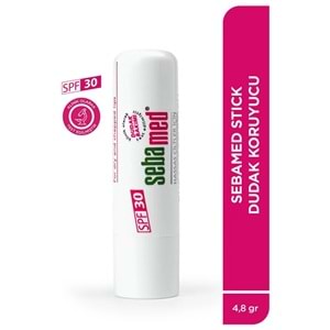 Sebamed Dudak Koruyucu Bakım Kremi Stick 30 SPF 4.8GR (Çatlamış ve Hassas Nemlendiricili) (4 Lü Set)