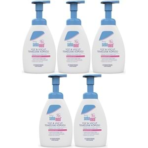 Sebamed Bebek Şampuanı Yüz ve Vücut Köpüğü 400ML (pH 5.5 Yenidoğan Hassas Cilt) (5 Li Set)