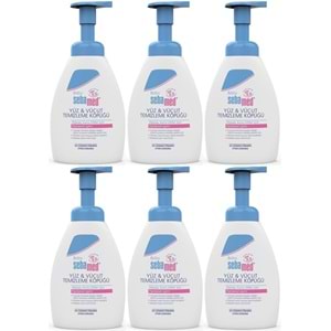 Sebamed Bebek Şampuanı Yüz ve Vücut Köpüğü 400ML (pH 5.5 Yenidoğan Hassas Cilt) (6 Lı Set)