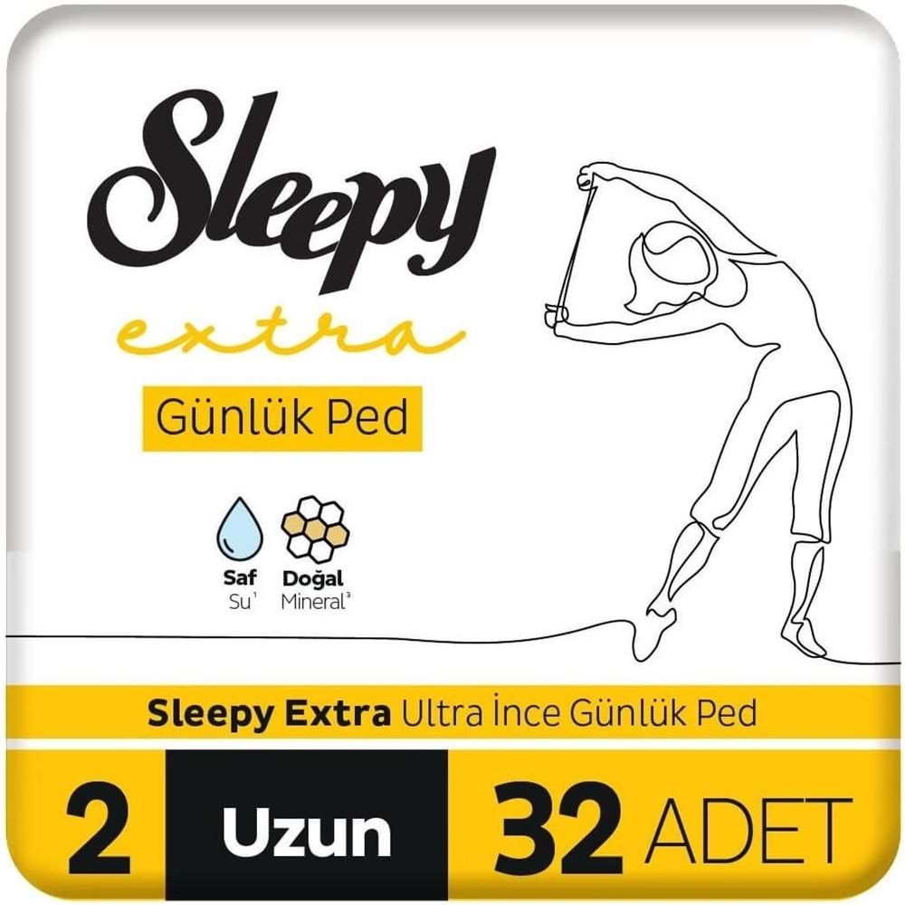 Sleepy Extra Günlük Ped Uzun 384 Adet Standart Pk (12PK*32)
