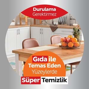 Sleepy Easy Clean Yüzey Temizlik Mutfak Havlusu -Mendili 50 Yaprak Portakal Yağlı (4Lü Set) 200Yprk