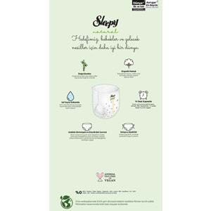 Sleepy Külot Bebek Bezi Natural Beden:6 (15-25KG) Extra Large 124 Adet Ekonomik Ultra Pk