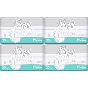 Sleepy Yetişkin Hasta Bezi Bel Bantlı M - Orta - Medium 120 Adet (4PK*30)