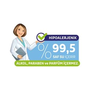 Sleepy Islak Havlu Mendil Pamuklu Yenidoğan Natural Bambu 40 Yaprak 6 Lı Set (240 Yaprak)