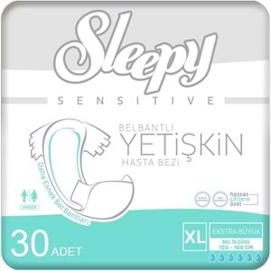 Sleepy Yetişkin Bezi Bel Bantlı XL - Extra Large - Ekstra Large 180 Adet (6PK*30)