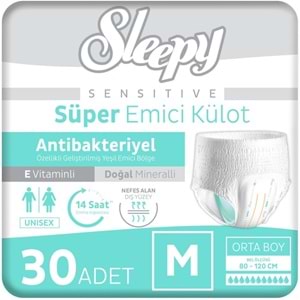 Sleepy Hasta Bezi Yetişkin Emici Külot M - Orta - Medium 60 Adet (2PK*30)