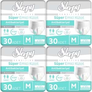 Sleepy Hasta Bezi Yetişkin Emici Külot M - Orta - Medium 120 Adet (4PK*30)