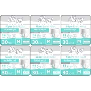 Sleepy Hasta Bezi Yetişkin Emici Külot M - Orta - Medium 180 Adet (6PK*30)