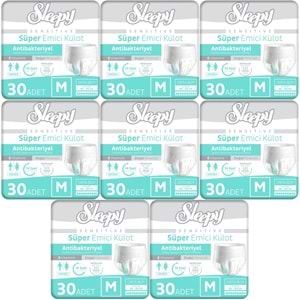 Sleepy Hasta Bezi Yetişkin Emici Külot M - Orta - Medium 240 Adet (8PK*30)
