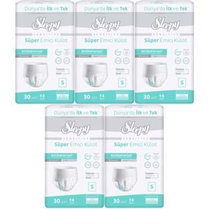 Sleepy Hasta Bezi Yetişkin Emici Külot S - Küçük - Small 150 Adet (5PK*30)