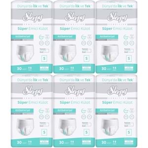 Sleepy Hasta Bezi Yetişkin Emici Külot S - Küçük - Small 180 Adet (6PK*30)