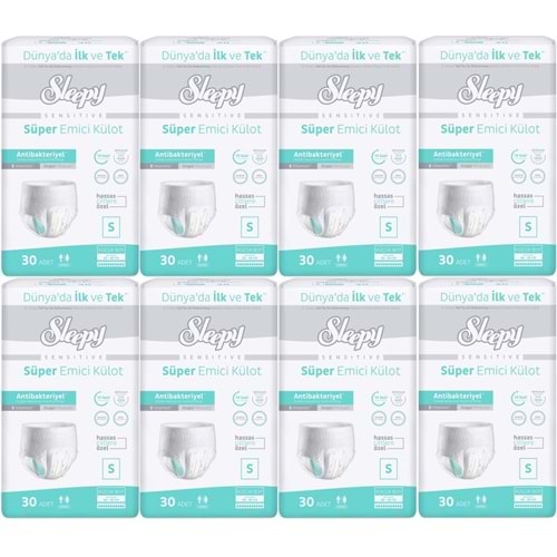 Sleepy Hasta Bezi Yetişkin Emici Külot S - Küçük - Small 240 Adet (8PK*30)