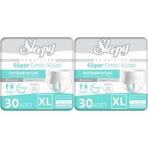 Sleepy Hasta Bezi Yetişkin Emici Külot XL - Ekstra Büyük - Extra Large 60 Adet (2PK*30)