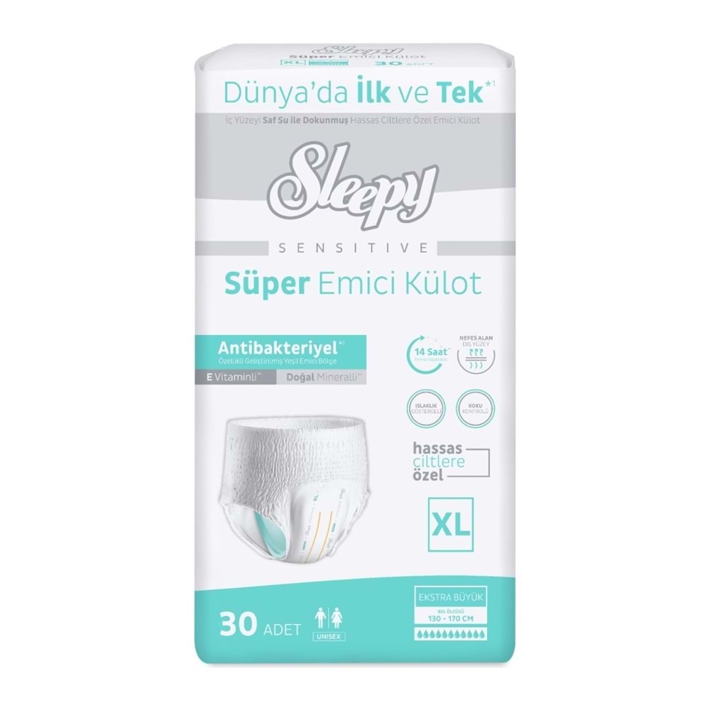 Sleepy Hasta Bezi Yetişkin Emici Külot XL - Ekstra Büyük - Extra Large 90 Adet (3PK*30)