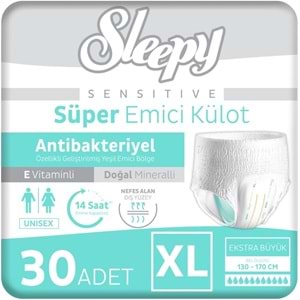 Sleepy Hasta Bezi Yetişkin Emici Külot XL - Ekstra Büyük - Extra Large 240 Adet (8PK*30)