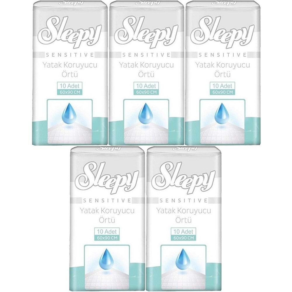 Sleepy Hasta Yatak Koruyucu 60*90CM 50 Adet (5PK*10)