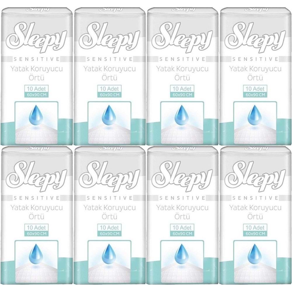 Sleepy Hasta Yatak Koruyucu 60*90CM 80 Adet (8PK*10)