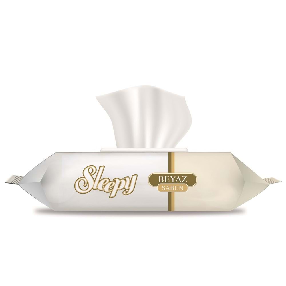 Sleepy Islak Havlu Mendil 90 Yaprak (18 Li Set) Beyaz Sabun Kokulu Plastik Kapaklı (1620 Yaprak)