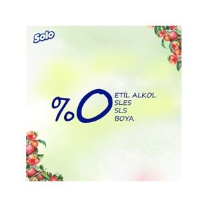 Solo Islak Havlu Mendil 50 Yaprak Elma Sirkesi & Karbonat (9 Lu Set) (3PK*3) 450 Yaprak