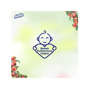 Solo Islak Havlu Mendil 50 Yaprak Limon & Biberiye-Elma Sirkesi & Karbonat (6 Lı Karma Set)