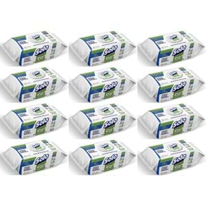 Solo Yüzey Temizlik Havlusu - Mendili 100 Yaprak Okaliptus & Çam Esintisi (12 Li Set) 1200 Yaprak