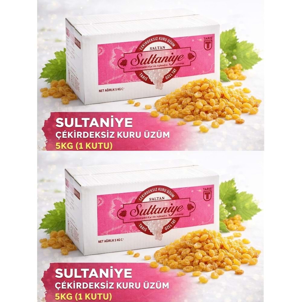Tariş Sultaniye Çekirdeksiz Kuru Üzüm 10KG (2PK*5KG)