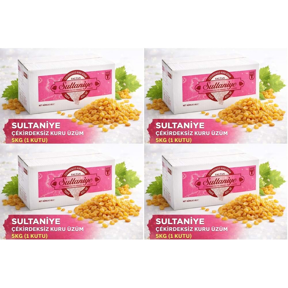 Tariş Sultaniye Çekirdeksiz Kuru Üzüm 20KG (4PK*5KG)
