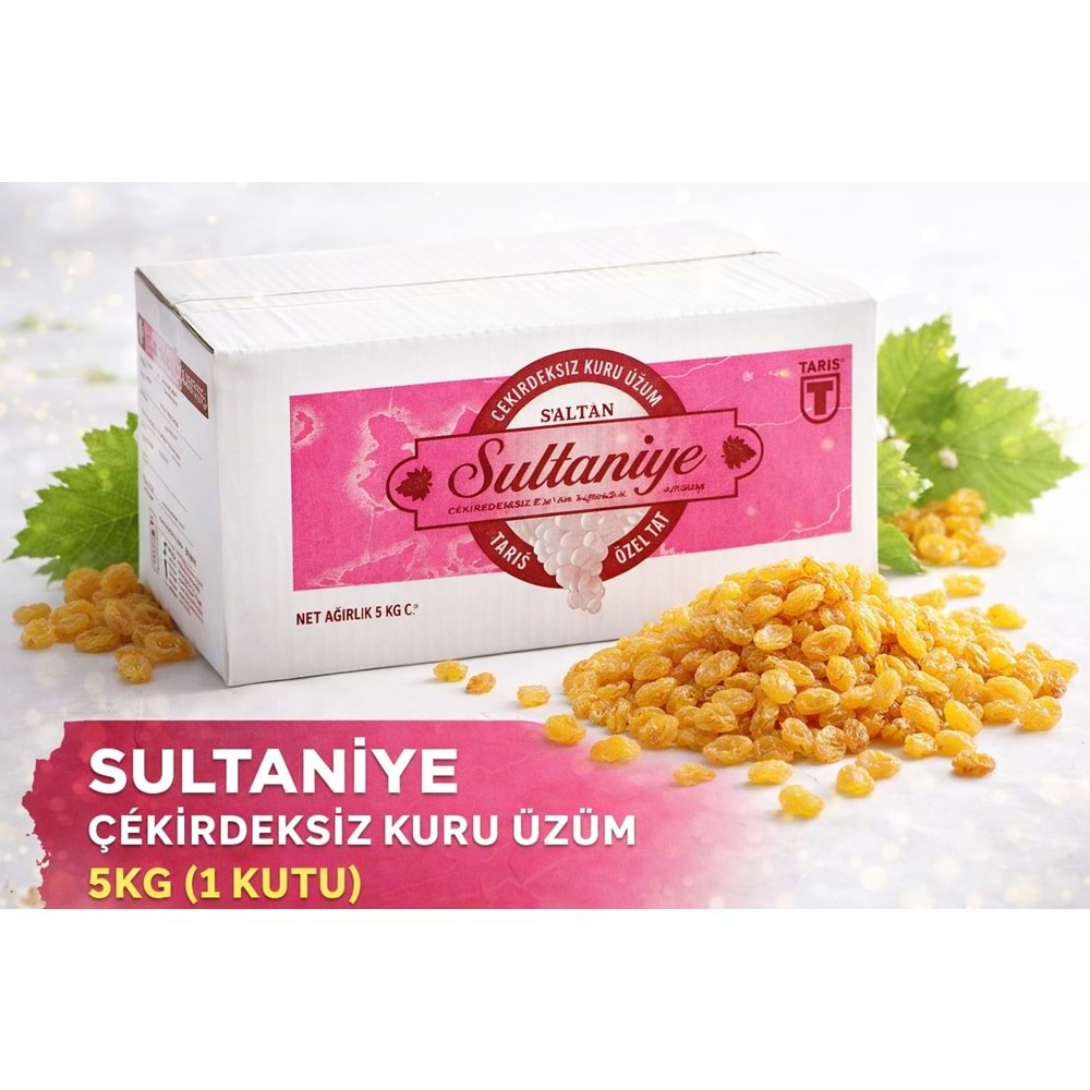 Tariş Sultaniye Çekirdeksiz Kuru Üzüm 25KG (5PK*5KG)