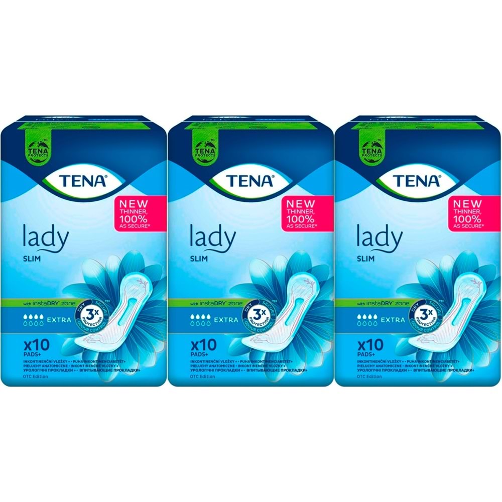 Tena Mesane Pedi Lady Slim Extra 30 Adet (3PK*10)
