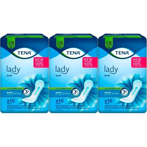 Tena Mesane Pedi Lady Slim Extra 30 Adet (3PK*10)